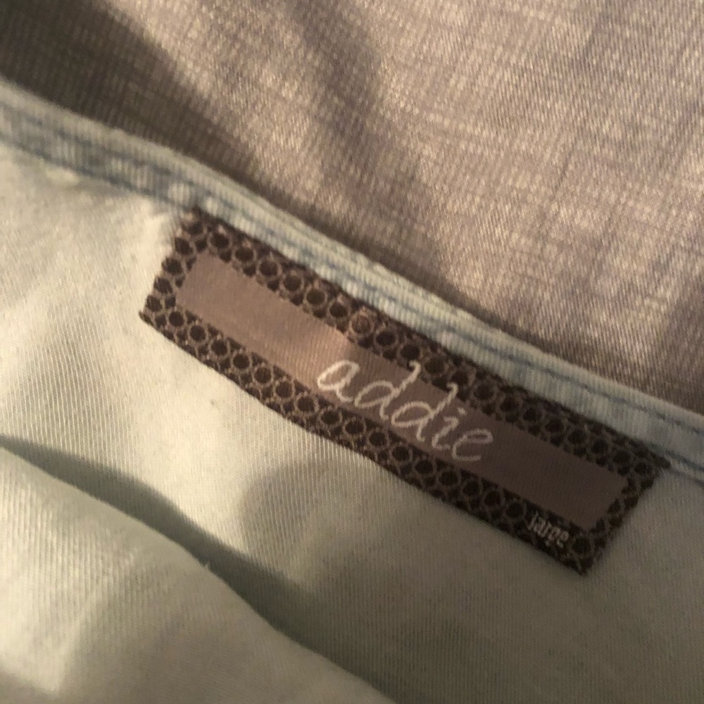 Chambray Ruffle Top - Adjustable Spaghetti Straps - image 3